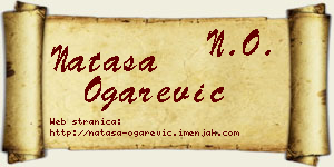 Nataša Ogarević vizit kartica